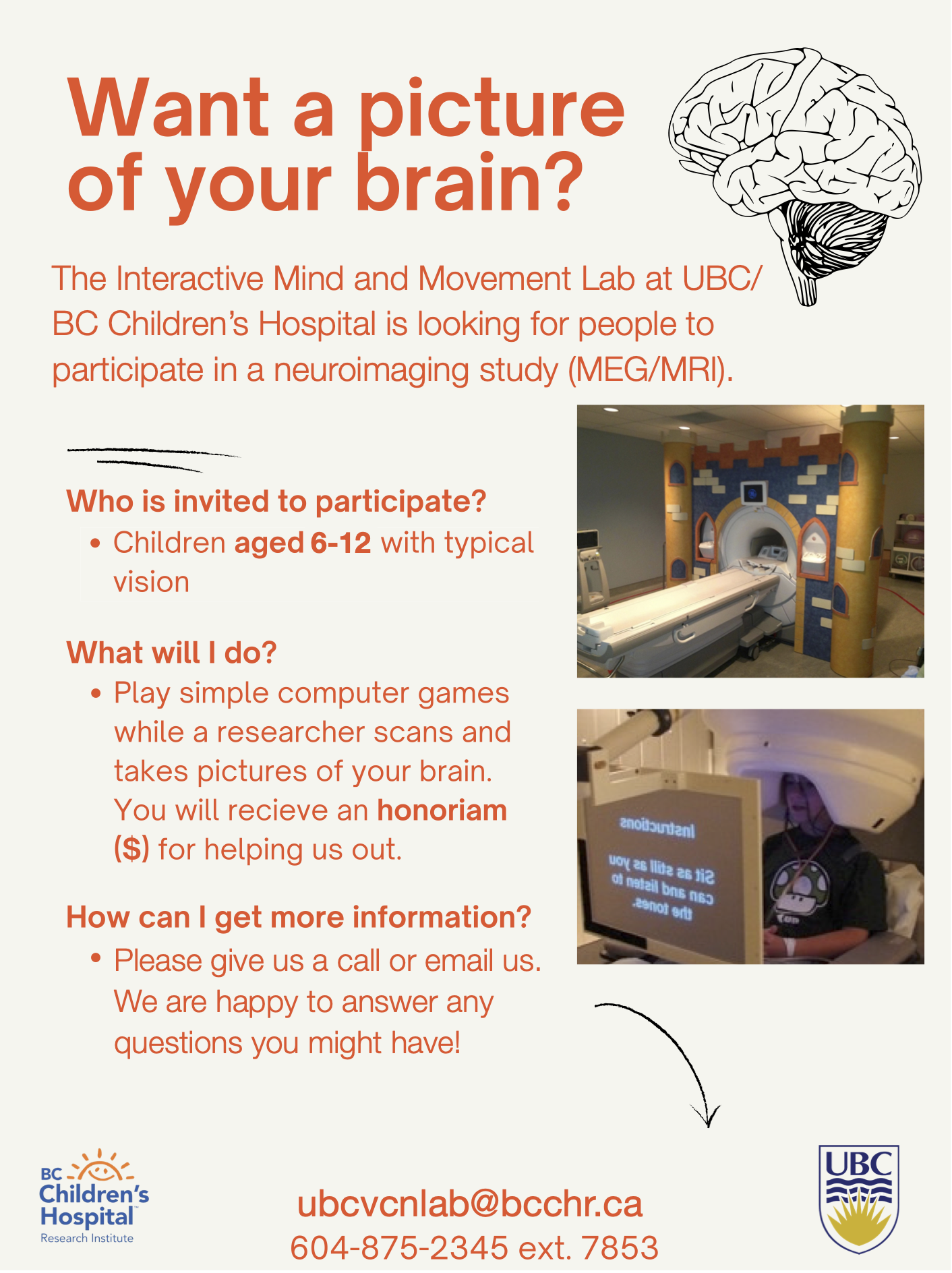 Children MEG/MRI research study