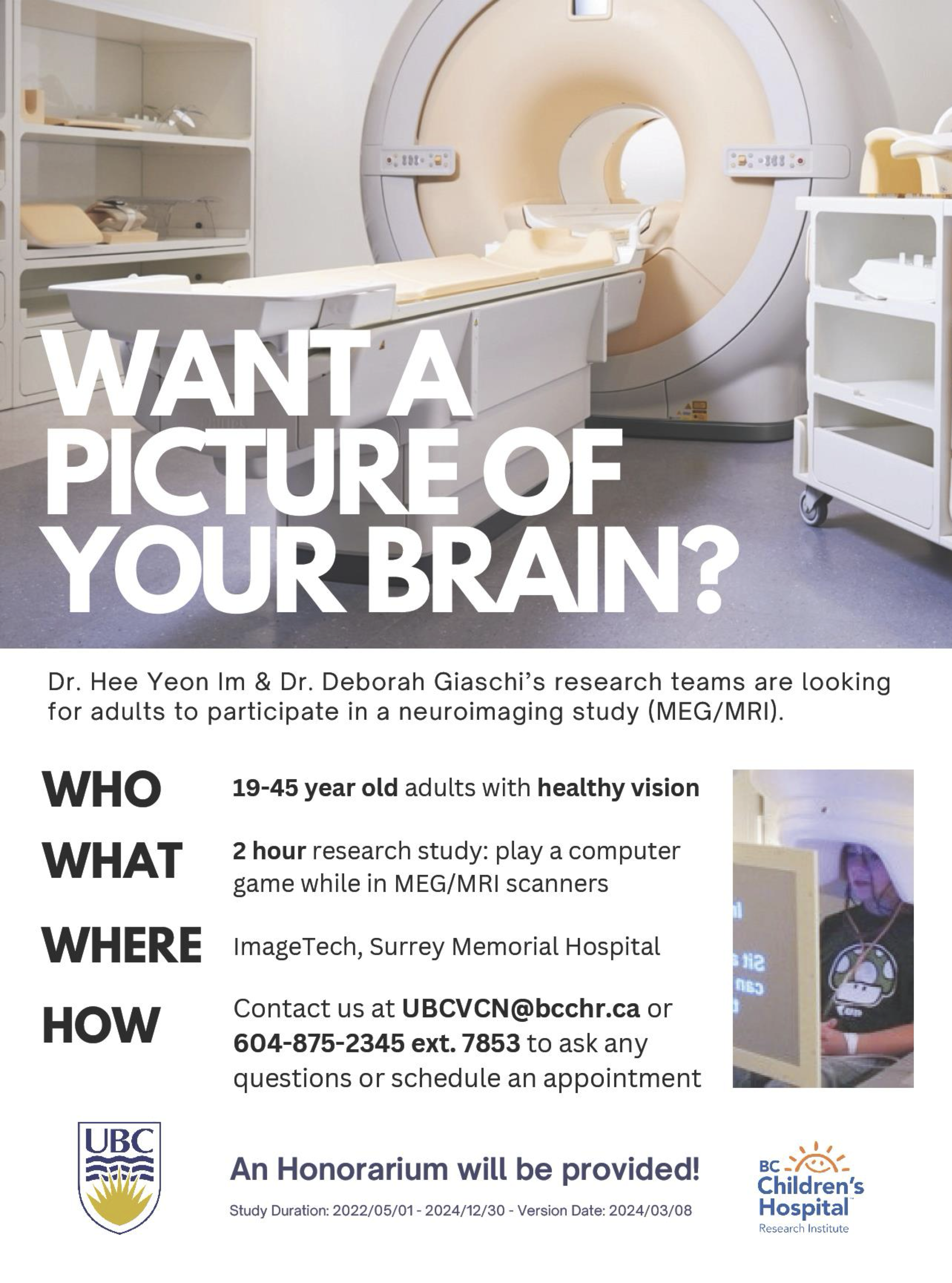Adult vision research study