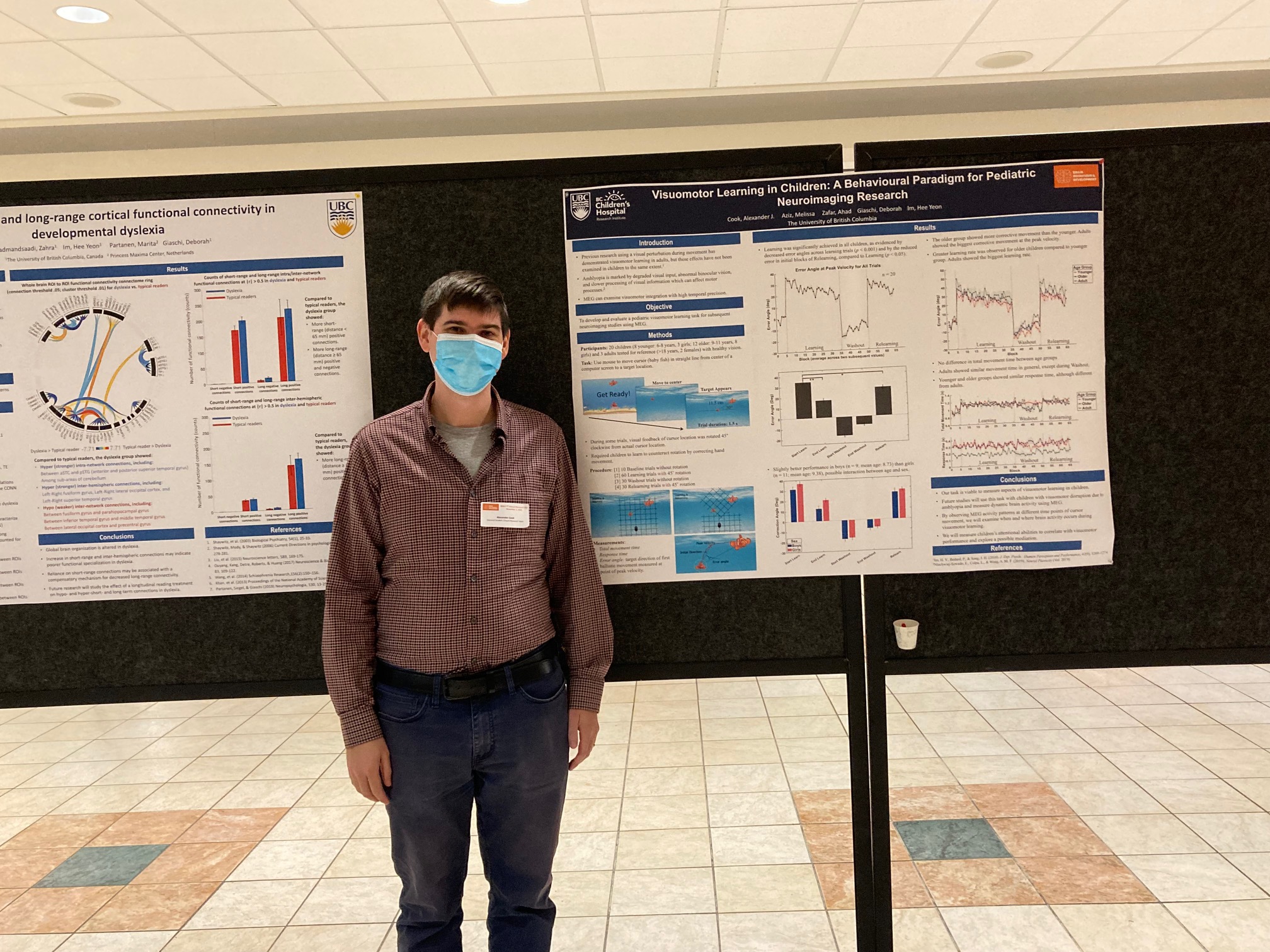Alex at Research Day (2022), BC Children’s Hospital, Brain, Behaviour, & Development Theme