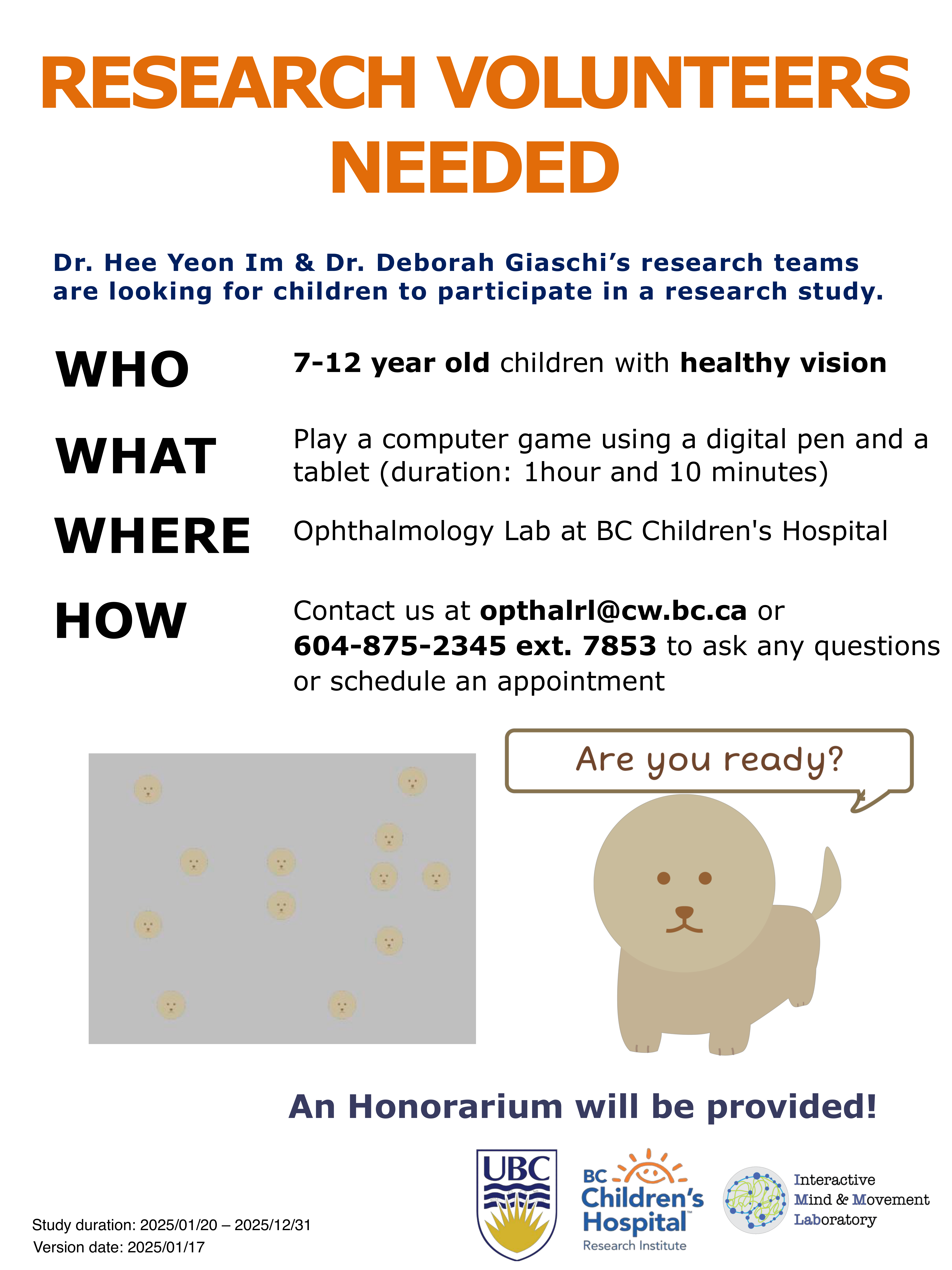 Children MEG/MRI research study