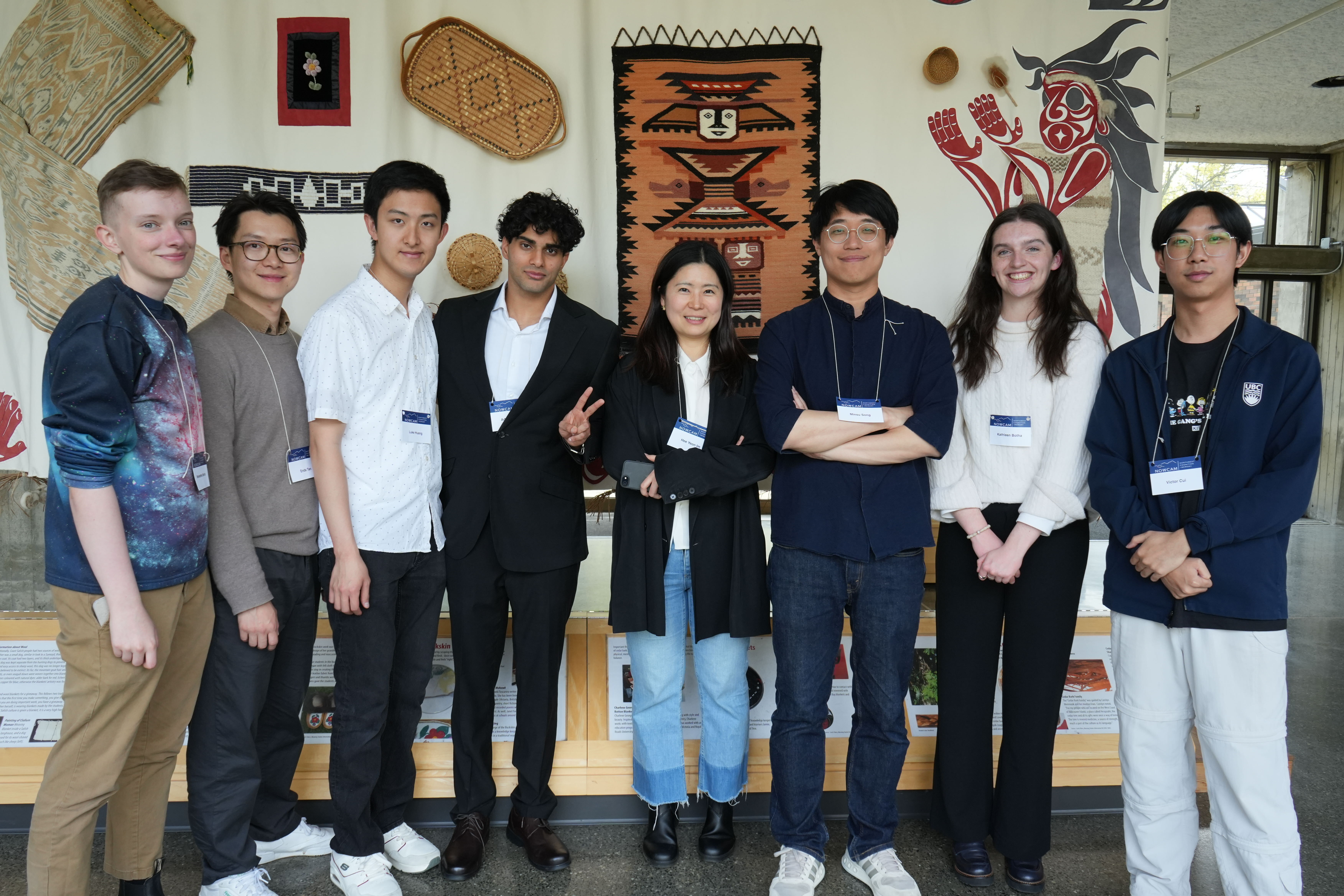 Meriwether, Enda, Luke, Adi, Hee-yeon, Minsu, Kate and Victor at the NOWCAM (NOWCAM, 2025)